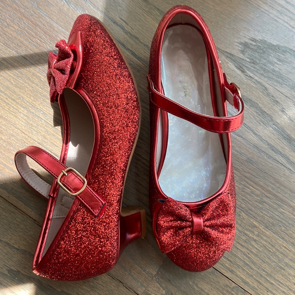 Ruby glittered kitten heel!